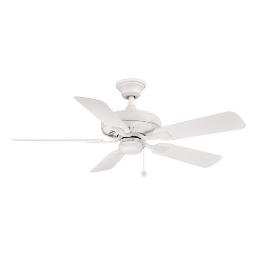 Fanimation Edgewood 44in 5-Blade Ceiling Fan | Matte White Composite Blades | Indoor & Outdoor Covered Patio | 44 x 44 x 10 in | Model FP9044MWW