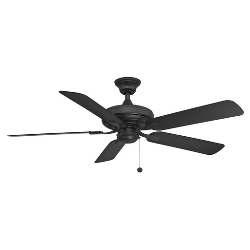 Fanimation Edgewood 52in 5-Blade Ceiling Fan | Black Composite Blades | Indoor & Outdoor Covered Patio | 52 x 52 x 10 in | Model FP9052BLW