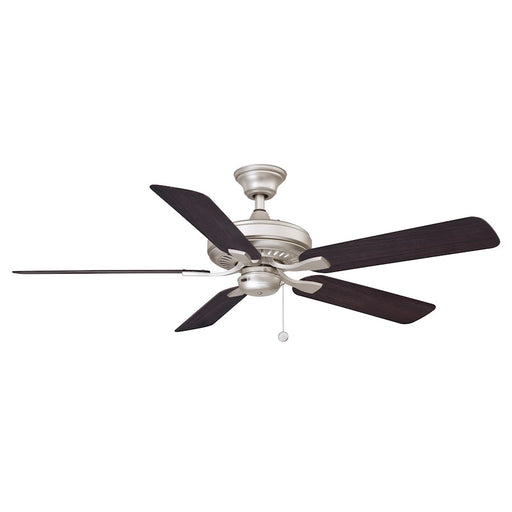 Fanimation Edgewood 52in 5-Blade Ceiling Fan | Brushed Nickel & Dark Walnut Composite Blades | Indoor & Outdoor Covered Patio | Model FP9052BNW