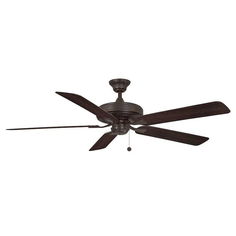 Fanimation Edgewood 60in 5-Blade Ceiling Fan | Dark Bronze & Dark Walnut Composite Blades | Indoor & Outdoor Wet Rated | Model FP9060DZW