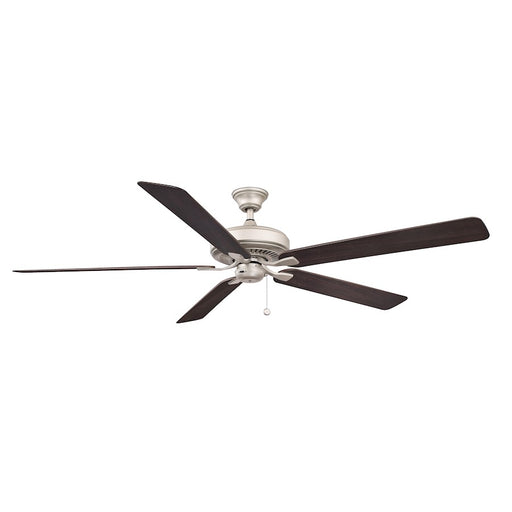 Fanimation Edgewood 72in 5-Blade Ceiling Fan | Brushed Nickel and Dark Walnut Composite Blades | Indoor & Outdoor Covered Patio | Model FP9072BNW