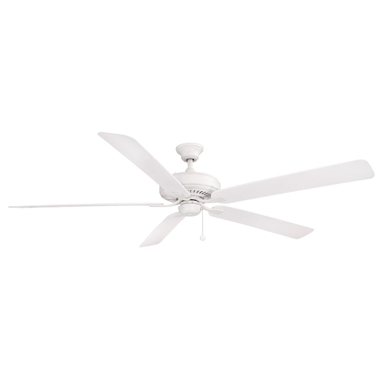 Fanimation Edgewood 72in 5-Blade Ceiling Fan | Matte White and Matte White Composite Blades | Covered Patio & Indoor Living | Model FP9072MWW