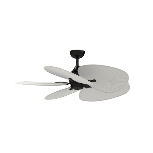 Fanimation Islander DC 52in 5-Blade Ceiling Fan | Black and Matte White Composite Blades | Covered Patio & Porch | Model FPD3250BL-52WOMW