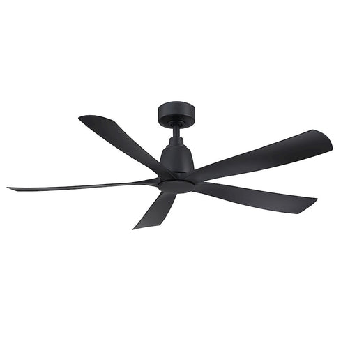 Fanimation Kute5 52in 5-Blade Ceiling Fan | Black and Black Composite Blades | Covered Patio & Bedroom | 52 x 52 x 14 in | Model FPD5534BL