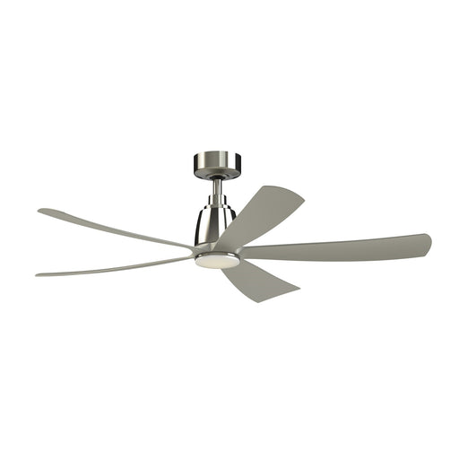 Fanimation Kute5 52in 5-Blade Smart Ceiling Fan | Brushed Nickel and Opal Frosted Glass | Living Room & Covered Patio | Model FPD5534BN-LK