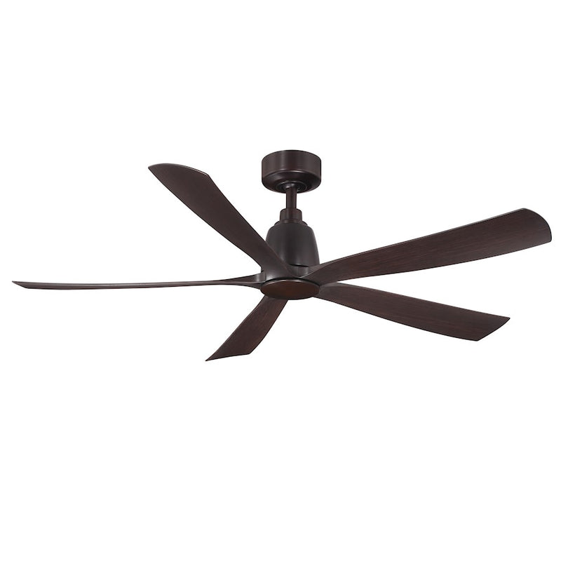 Fanimation Kute5 52in 5-Blade Ceiling Fan | Dark Bronze and Dark Walnut Composite Blades | Bedroom & Covered Patio | 52 x 52 x 14 in | Model FPD5534DZ