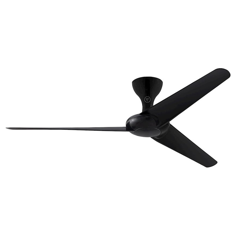 Fanimation Drone 60in 3-Blade Ceiling Fan | Silver Composite Blades | Damp-Rated Patio & Bedroom | 60 x 60 x 12 in | Model FPD6235SL