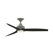 Fanimation Spitfire DC Custom 54in Smart Ceiling Fan with LED CCT Select Double-Walled Marine Light Kit | Antique | Model FPD6721BAGP-54BL-DWLK
