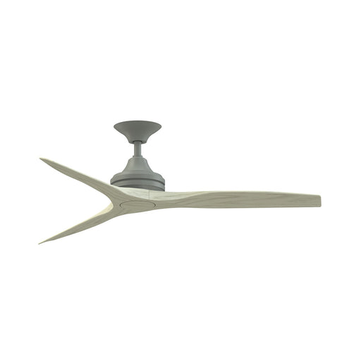Fanimation Spitfire 54in Downrod Smart Ceiling Fan | Antique Graphite and Light Oak Blades | Covered Patio & Bedroom | Model FPD6721BAGP-54LO