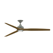 Fanimation Spitfire 72in DC Custom Smart Ceiling Fan | Antique Graphite and Koa Wood Blades | Covered Patio & Great Room | Model FPD6721BAGP-72K-LK