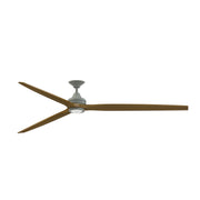 Fanimation Spitfire 96in 1-Light Ceiling Fan | Antique Graphite and Koa Wood Blades | Covered Patio & Living Room | Model FPD6721BAGP-96K-LK