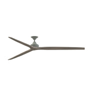 Fanimation Spitfire DC Custom 96in 3-Light Ceiling Fan | Antique Graphite and Weathered Wood Blades | Covered Patio & Great | Model FPD6721BAGP-96WE