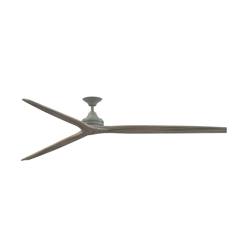 Fanimation Spitfire DC Custom 96in 3-Light Ceiling Fan | Antique Graphite and Weathered Wood Blades | Covered Patio & Great | Model FPD6721BAGP-96WE