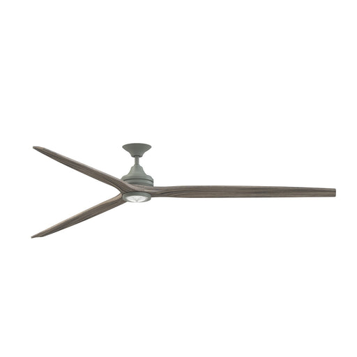 Fanimation Spitfire DC Custom 96in 3-Light Ceiling Fan | Antique Graphite and Weathered Wood Blades | Covered Patio | Model FPD6721BAGP-96WE-LK