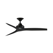 Fanimation Spitfire DC Custom 54in Ceiling Fan | Black and Black Blades | Covered Patio & Bedroom | 54 x 54 x 19.69 in | Model FPD6721BBL-54BL