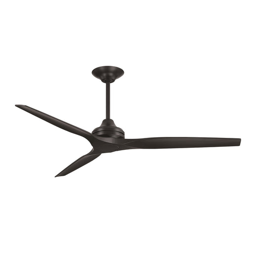 Fanimation Spitfire 64in Ceiling Fan | Modern Black and Black Buttonwood | Covered Patio & Great Room | 64 x 64 x 19.69 in | Model FPD6721BBL-64BL