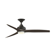 Fanimation Spitfire 54in DC Ceiling Fan | Dark Bronze and Dark Walnut Blades | Covered Patio & Indoor Rooms | Model FPD6721BDZ-54DWA-DWLK