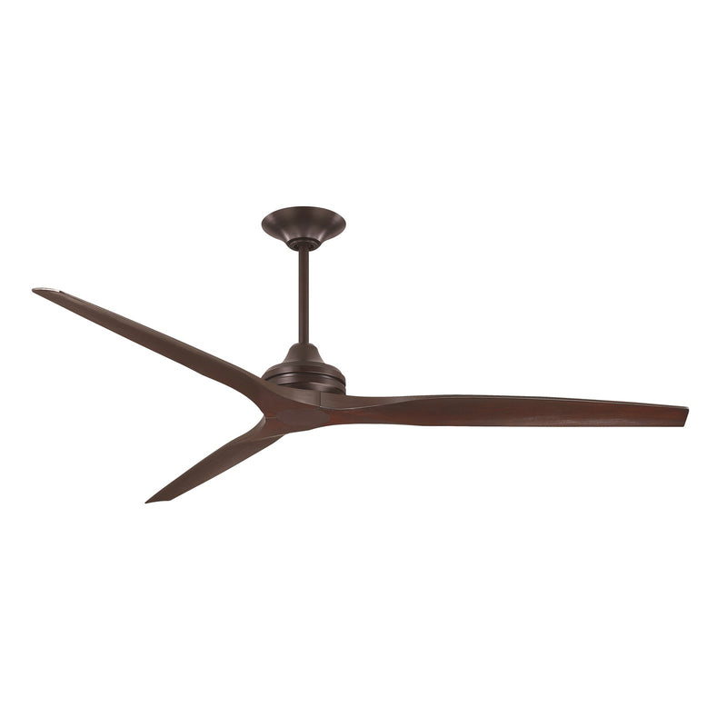 Fanimation Spitfire DC Custom 72in Ceiling Fan | Dark Bronze and Dark Walnut Buttonwood | Covered Patio & Great Room | Model FPD6721BDZ-72DWA