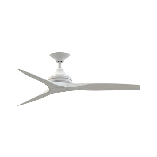 Fanimation Spitfire 54in 3-Light Ceiling Fan | Matte White Motor and Matte White Buttonwood Blades | Covered Patio & Living | Model FPD6721BMW-54MW