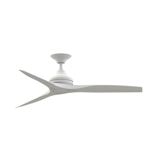 Fanimation Spitfire 54in Ceiling Fan | Matte White and Washed White | Covered Patio & Living Room | 54 x 54 x 19.69 in | Model FPD6721BMW-54WW