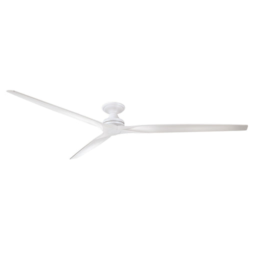 Fanimation Spitfire 96in Flush Ceiling Fan | Matte White | Low Ceiling Living Room & Covered Patio | 96 x 96 x 9.65 in | Model FPD6721BMW-96MW-F
