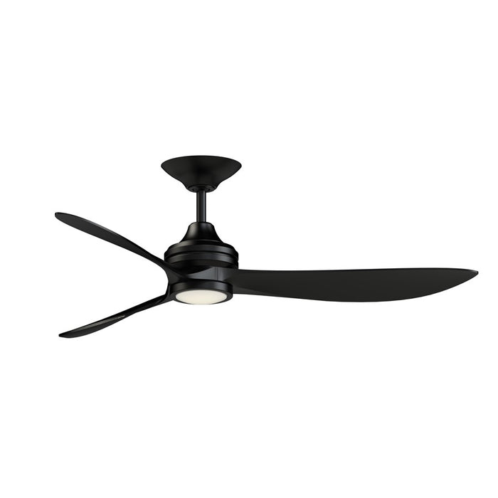 Fanimation Aviara 60" Ceiling Fan/LED Light Kit, Black/Black/Black - FPD6725BL