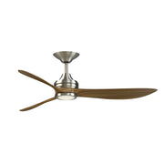 Fanimation Aviara 60" Ceiling Fan/LED Light Kit, Nickel/Koa - FPD6725BNK