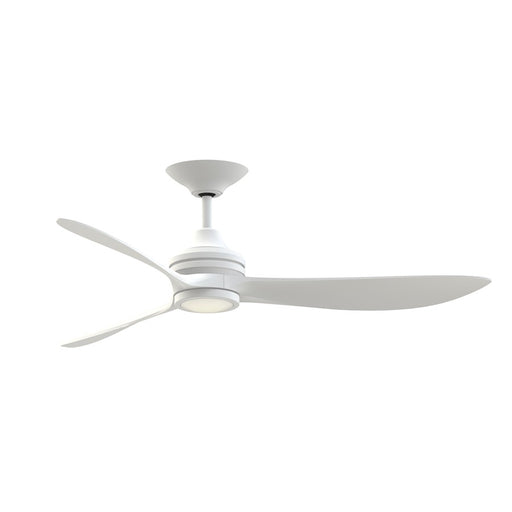 Fanimation Aviara 60" Ceiling Fan/LED Light Kit, White/White Washed - FPD6725MW