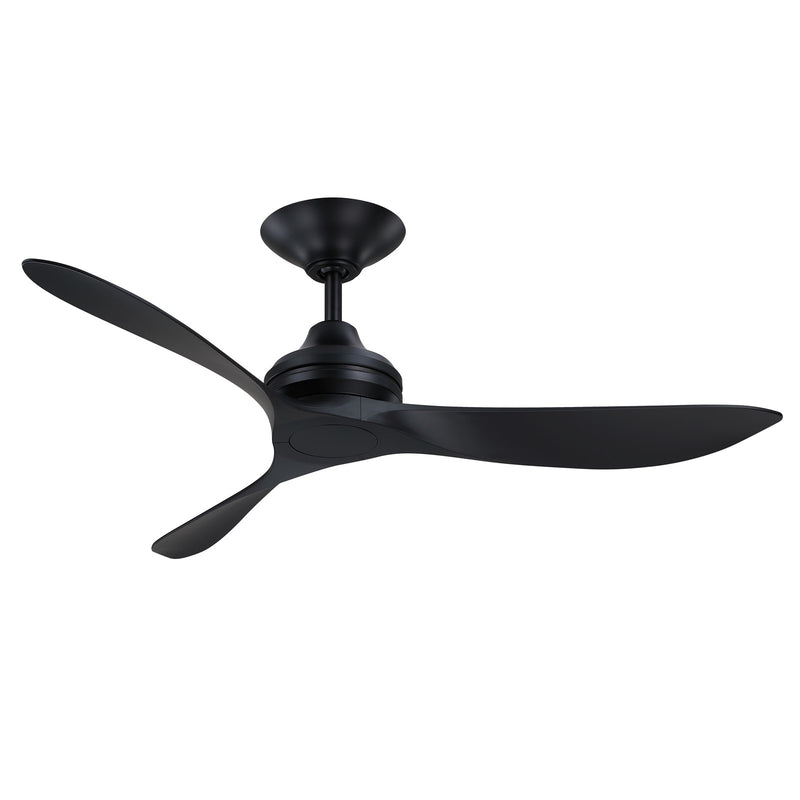 Fanimation Aviara Coastal 52in Smart Ceiling Fan | Marine Grade Black Finish and Black Composite Blades | Covered Patio & Outdoor Living | Model FPD6727BLM