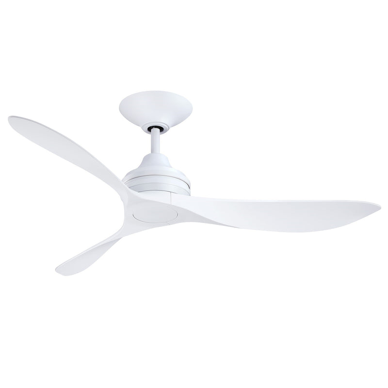 Fanimation Aviara Coastal 52in 1-Light Ceiling Fan | Coastal Matte White and Matte White Composite Blades | Patio & Covered | Model FPD6727MWM-DWLK