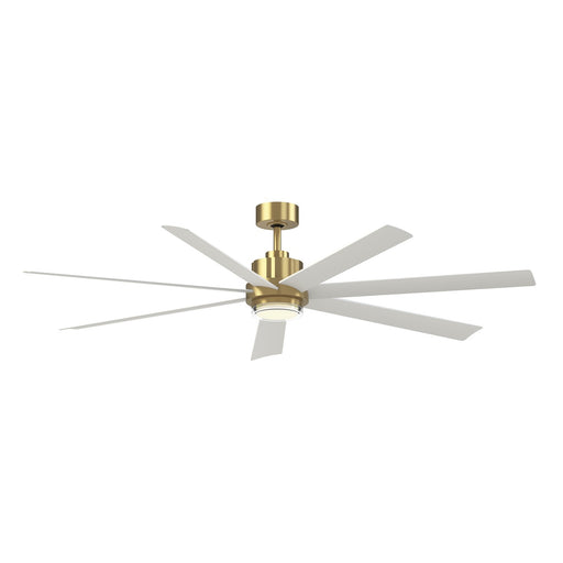 Fanimation Pendry 72in 7-Blade Smart Ceiling Fan | Contemporary Matte White and Matte White Composite Blades | Great Room | Model FPD6872MWW-LK