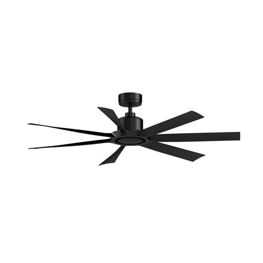 Fanimation Lenzi 60" Ceiling Fan/LED Light Kit, Black/Black/Black - FPD7060BL