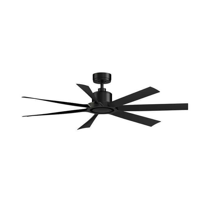 Fanimation Lenzi 60" Ceiling Fan/LED Light Kit, Black/Black/Black - FPD7060BL