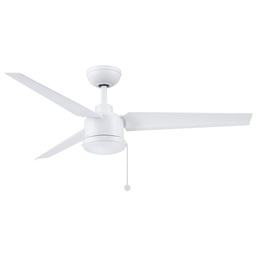 Fanimation PC/DC 52in 3-Blade Ceiling Fan | Matte White Composite Blades | Indoor & Outdoor Patio | 52 x 52 x 15 in | Model FPD7617MWW