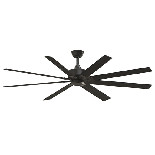 Fanimation Levon Custom 72in 8-Blade Smart Ceiling Fan | Dark Bronze and Dark Walnut Composite | Covered Patio & Great Room | Model FPD7912BDZ-72DWA