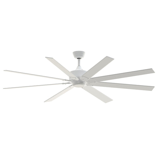 Fanimation Levon Custom 72in Ceiling Fan | Matte White and Matte White Composite Blades | Covered Patio & Sunroom | Model FPD7912BMW-72MW