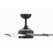Fanimation Stellar Custom 56in 8-Light Ceiling Fan | Matte Black and Silver Aluminum Blades | Covered Patio & Living Room | Model FPD7997BLW-56SLW