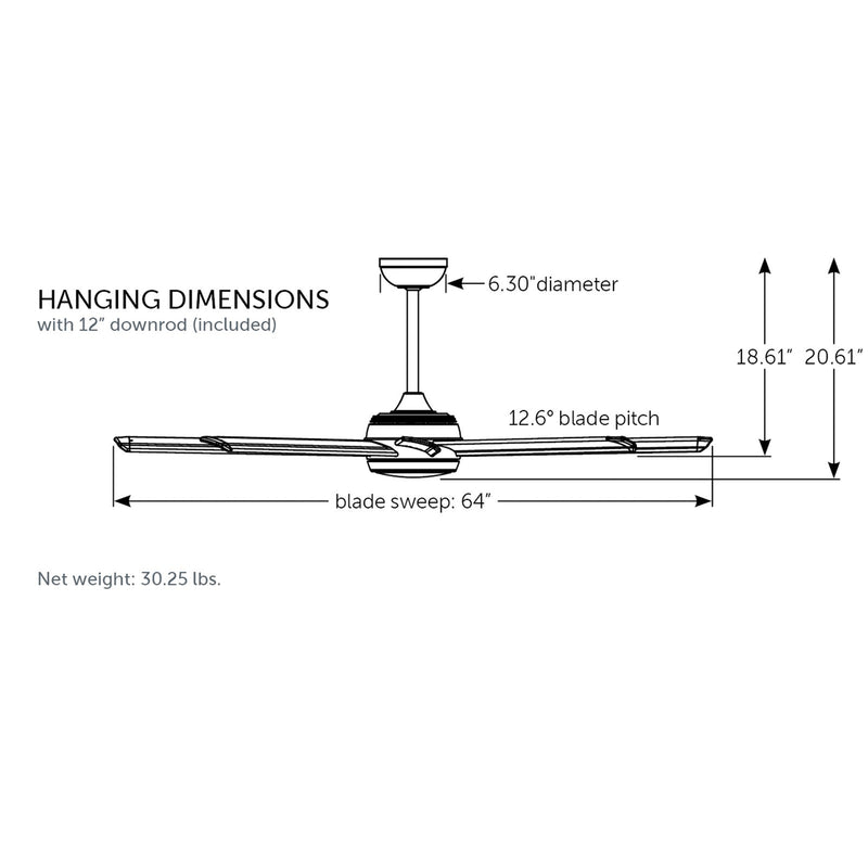 Fanimation Stellar Custom 64in 8-Light Ceiling Fan | Matte Black and Silver Aluminum Blades | Covered Patio & Living Room | Model FPD7997BLW-64SLW