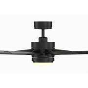 Fanimation Odyn Custom 64in 9-Light Ceiling Fan | Modern Black and Black Composite Blades | Indoor & Outdoor Wet Rated | Model FPD8152BLW-64BLW