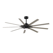Fanimation Odyn Custom 72in 9-Light Ceiling Fan | Black and Brushed Nickel Composite | Covered Patio & Living Room | Model FPD8152BLW-72BNW