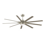 Fanimation Odyn Custom 72in 9-Light Ceiling Fan | Brushed Nickel and Brushed Nickel Composite Blades | Covered Patio & Great | Model FPD8152BNW-72BNW