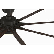 Fanimation Odyn Custom 72in 1-Light Ceiling Fan | Dark Bronze and Dark Walnut Composite | Indoor & Outdoor Wet Rated | Model FPD8152DZW-72DWAW