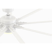 Fanimation Odyn Custom 56in 9-Light Smart Ceiling Fan | Matte White and Opal Frosted Glass | Indoor & Outdoor Wet Rated | Model FPD8152MWW-56MWW
