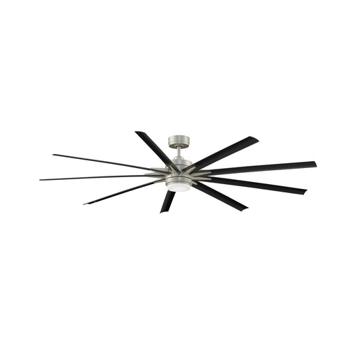 Fanimation Odyn 84in 9-Blade Ceiling Fan | Brushed Nickel and Opal Frosted Glass | Covered Patio & Outdoor Living | Model FPD8159BNWBL