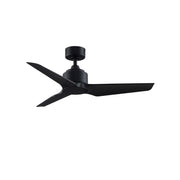 Fanimation TriAire Custom 56in 3-Blade Ceiling Fan | Marine Grade Black Composite | Indoor & Outdoor Wet Rated | Model FPD8514BLM-56BLW