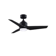 Fanimation TriAire Custom 56in 3-Blade Ceiling Fan | Marine Grade Black Composite | Indoor & Outdoor Wet Rated | Model FPD8514BLM-56BLW