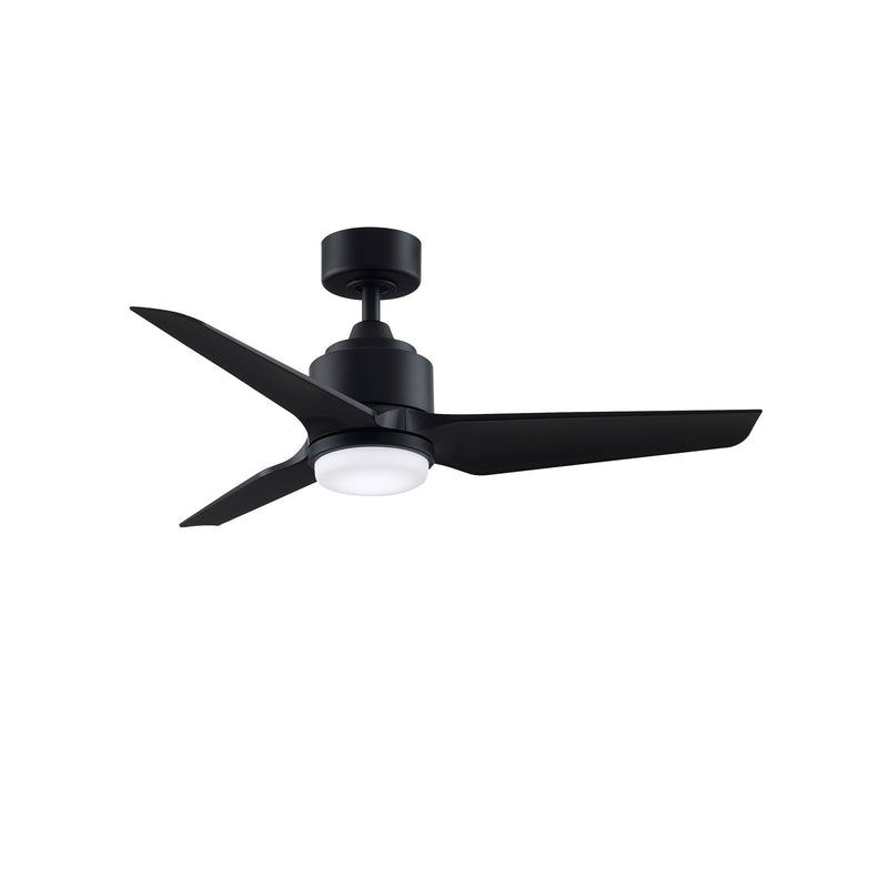 Fanimation TriAire Custom 56in 3-Blade Ceiling Fan | Marine Grade Black Composite | Indoor & Outdoor Wet Rated | Model FPD8514BLM-56BLW