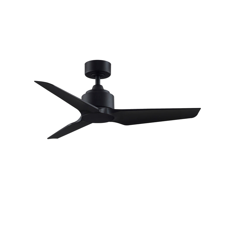 Fanimation TriAire Custom 56in 3-Blade Ceiling Fan with LED Light | Marine Grade Black Composite | Indoor & Outdoor Wet | Model FPD8514BLM-56BLW-LK