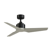 Fanimation TriAire Custom 44in Ceiling Fan | Black with Brushed Nickel Blades | Covered Patios & Porches | 44 x 44 x 12.92 in | Model FPD8514BLW-44BNW