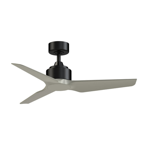 Fanimation TriAire Custom 44in Ceiling Fan | Black with Brushed Nickel Blades | Covered Patios & Porches | 44 x 44 x 12.92 in | Model FPD8514BLW-44BNW